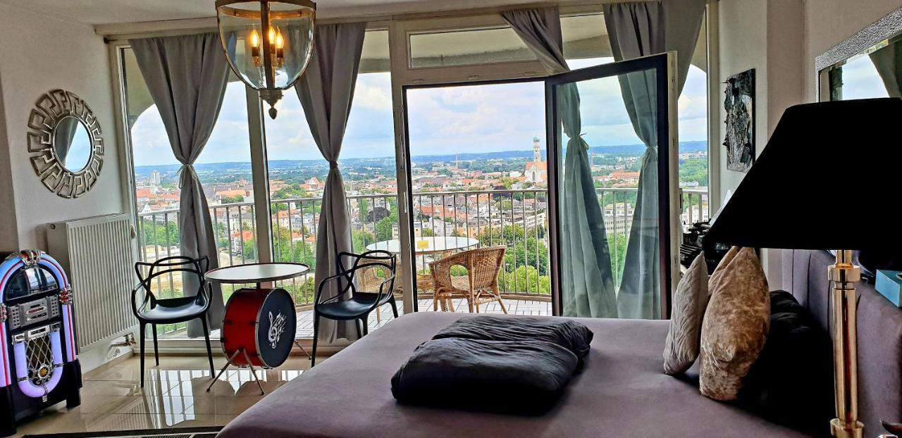 Suite-Xxi City View Hotelturm اوغسبورغ المظهر الخارجي الصورة