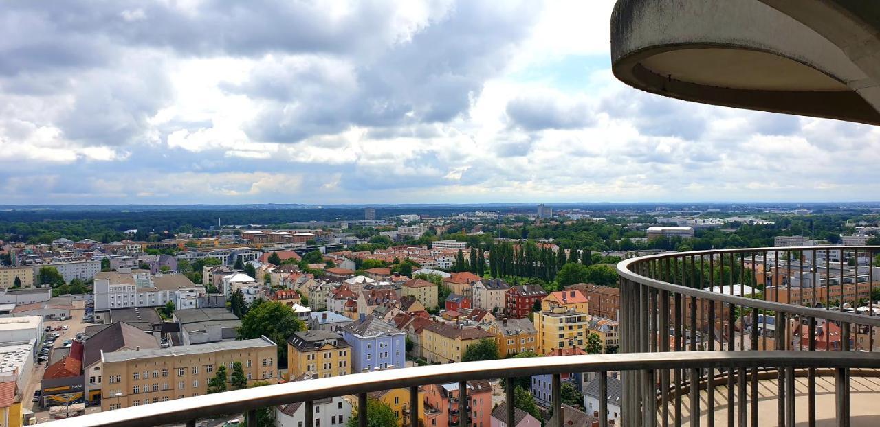 Suite-Xxi City View Hotelturm اوغسبورغ المظهر الخارجي الصورة